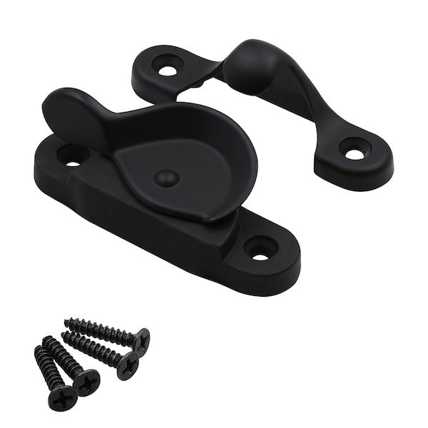 Prime-Line Window Sash Lock, Spring Cam Action, Matte Black (Single Pack) F 26208 - main